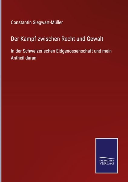 Produktbild: Der Kampf zwischen Recht und Gewalt