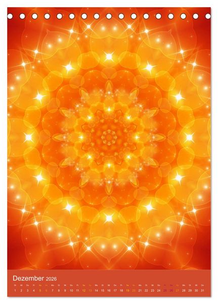 Produktbild: Lichtvolle Mandalas (Tischkalender 2026 DIN A5 hoch), CALVENDO Monatskalender