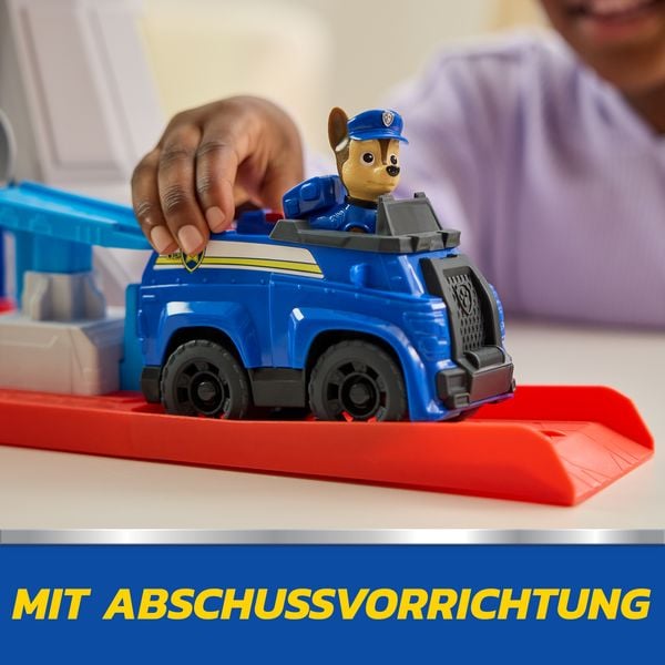 Produktbild: PAW Patrol - Lookout Tower, &uuml;ber 50 cm hoch, Hauptquartier Spielset mit 1 Basis Polizei-Fahrzeug, 2 Chase Figuren und Zubeh&ouml;r