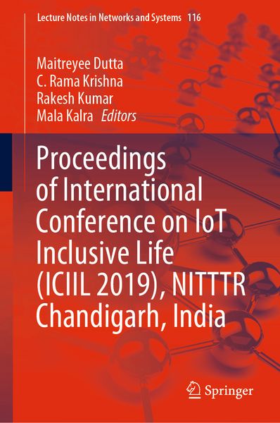 Produktbild: Proceedings of International Conference on IoT Inclusive Life (ICIIL 2019), NITTTR Chandigarh, India