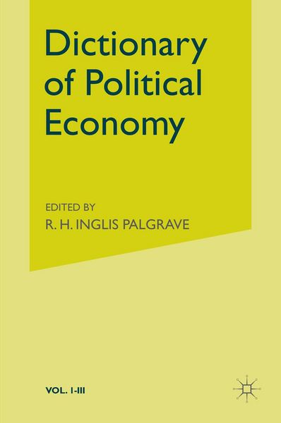 Produktbild: Palgrave's Dictionary of Political Economy
