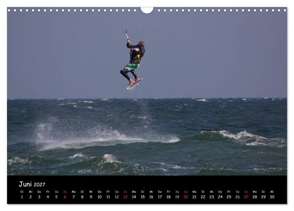 Produktbild: Kitesurfen &ndash; Faszination auf dem Wasser (Wandkalender 2027 DIN A3 quer), CALVENDO Monatskalender