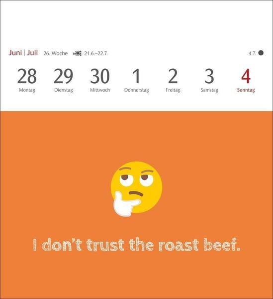 Produktbild: Now I know how the rabbit runs Postkartenkalender 2027 - 53 denglische Spr&uuml;che und Sprichw&ouml;rter