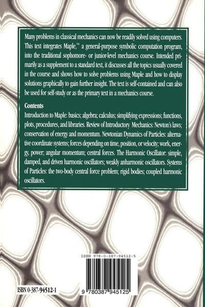 Produktbild: Classical Mechanics with Maple
