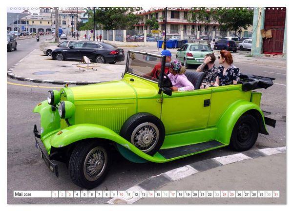 Produktbild: Ford Modell A - Ein r&uuml;stiger Neunzigj&auml;hriger in Havanna (Wandkalender 2026 DIN A2 quer), CALVENDO Monatskalender