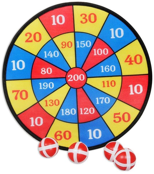 Produktbild: Outdoor Active Dartscheibe Klett mit 4 B&auml;llen, &Oslash;37cm