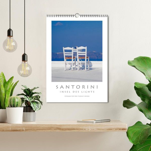 Produktbild: SANTORINI - INSEL DES LICHTS (Wandkalender 2026 DIN A3 hoch), CALVENDO Monatskalender