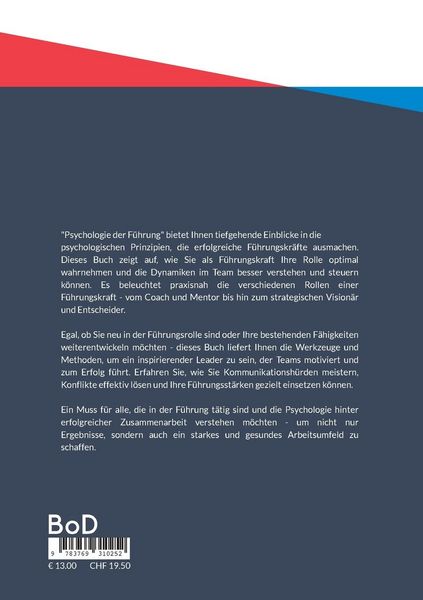Produktbild: Psychologie der F&uuml;hrung