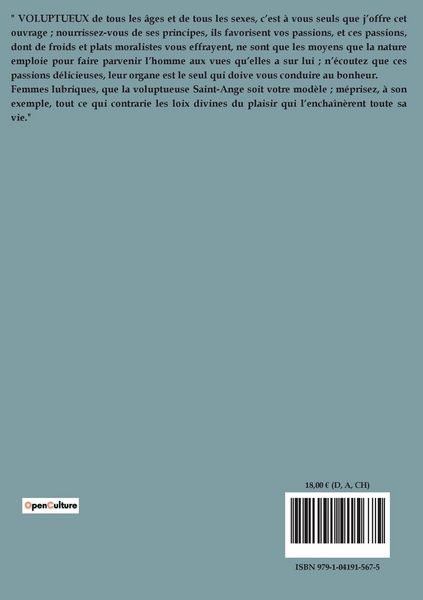 Produktbild: La Philosophie dans le boudoir