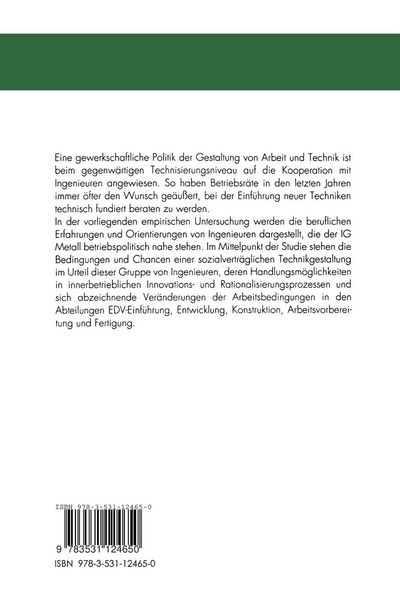 Produktbild: Ingenieure und sozialvertr&auml;gliche Technikgestaltung