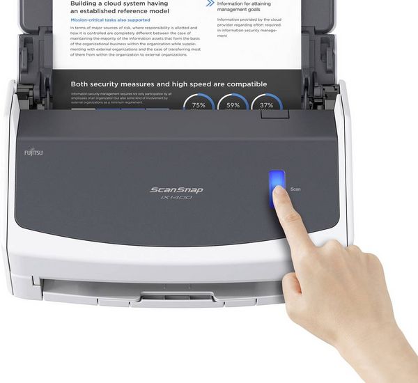 Produktbild: Fujitsu ScanSnap iX1400 Duplex-Dokumentenscanner A4 600 x 600 40 Seiten/min USB