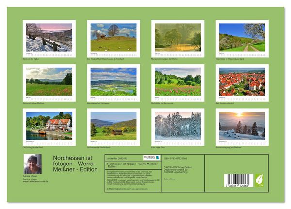 Produktbild: Nordhessen ist fotogen - Werra-Mei&szlig;ner - Edition (hochwertiger Premium Wandkalender 2026 DIN A2 quer), Kunstdruck in Hochglanz