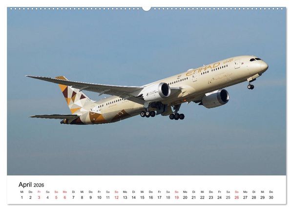 Produktbild: Die sch&ouml;nsten Airliner (Wandkalender 2026 DIN A2 quer), CALVENDO Monatskalender