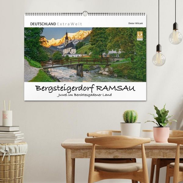 Produktbild: Bergsteigerdorf RAMSAU - Juwel im Berchtesgadener Land (Wandkalender 2027 DIN A2 quer), CALVENDO Monatskalender