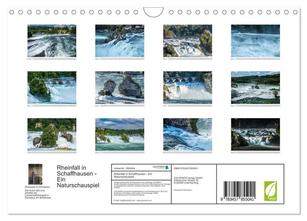 Produktbild: Rheinfall in Schaffhausen - Ein Naturschauspiel (Wandkalender 2026 DIN A4 quer), CALVENDO Monatskalender