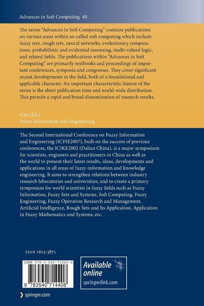 Produktbild: Fuzzy Information and Engineering