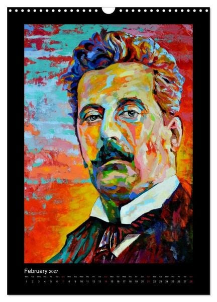 Produktbild: Pop Art Famous composers (Wall Calendar 2027 DIN A3 portrait), CALVENDO 12 Month Wall Calendar