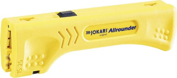 Jokari 30900 Allrounder Kabelentmanteler Geeignet für Rundkabel, Flachkabel, Koaxialkabel, CAT5-Kabel, CAT6-Kabel, CAT7-