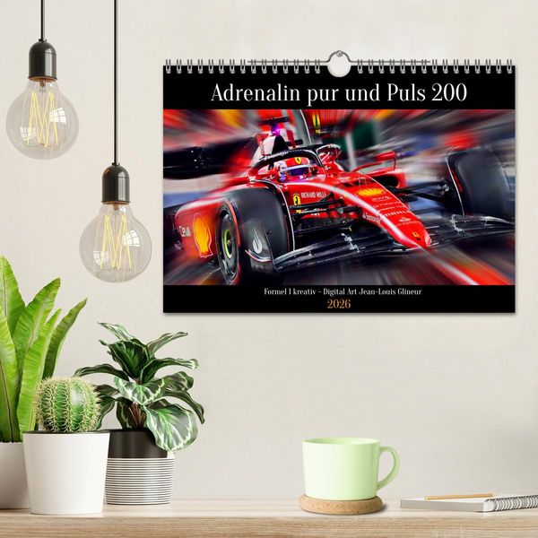 Produktbild: Adrenalin pur und Puls 200 (Wandkalender 2026 DIN A4 quer), CALVENDO Monatskalender