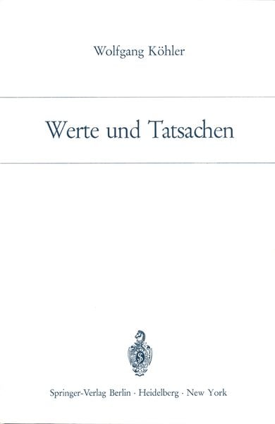 Produktbild: Werte und Tatsachen
