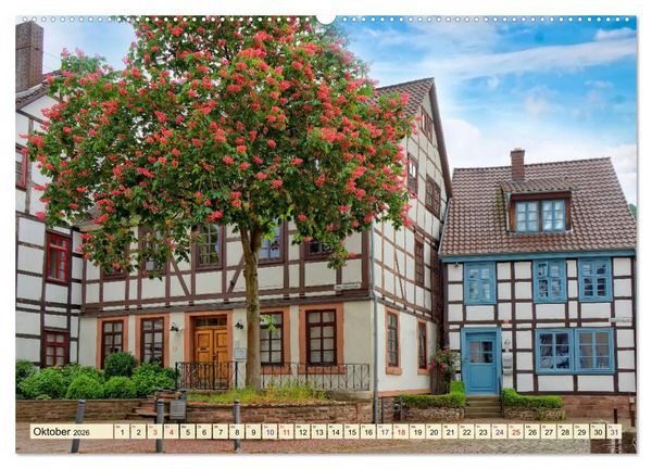 Produktbild: Bodenwerder - entz&uuml;ckende M&uuml;nchhausen-Stadt an der Oberweser (Wandkalender 2026 DIN A2 quer), CALVENDO Monatskalender