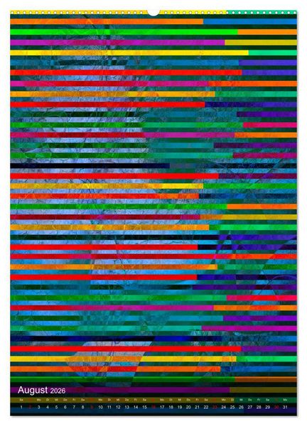 Produktbild: Das Abstrakte Jahr (hochwertiger Premium Wandkalender 2026 DIN A2 hoch), Kunstdruck in Hochglanz