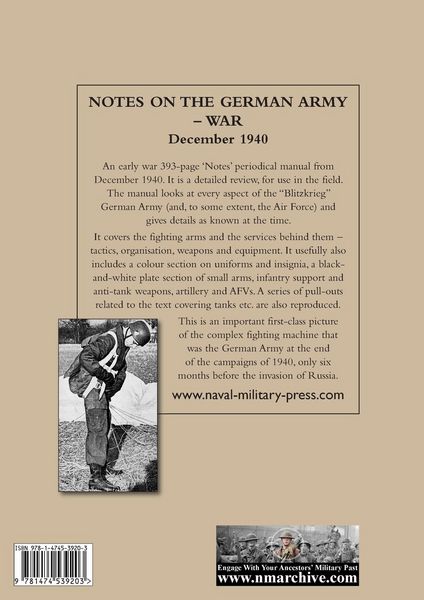 Produktbild: Notes On The German Army-War