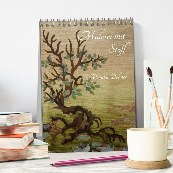 Produktbild: Malerei mit Stoff (Tischkalender 2026 DIN A5 hoch), CALVENDO Monatskalender