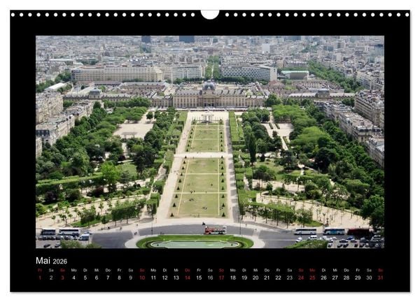 Produktbild: Paris von oben (Wandkalender 2026 DIN A3 quer), CALVENDO Monatskalender
