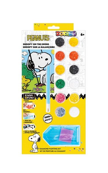 Produktbild: DIAMOND DOTZ - Diamond Painting Snoopy auf der Schaukel