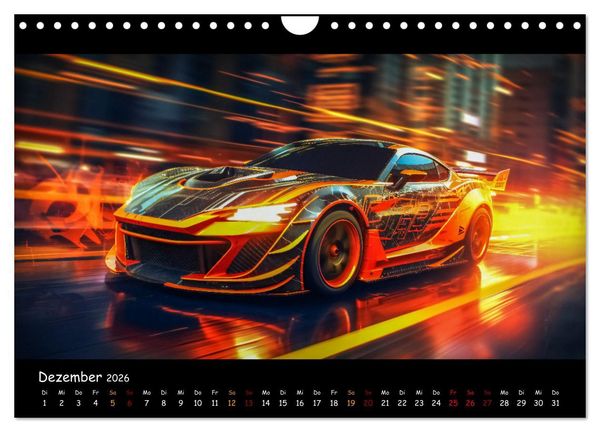 Produktbild: Im Rausch der Geschwindigkeit (Wandkalender 2026 DIN A4 quer), CALVENDO Monatskalender
