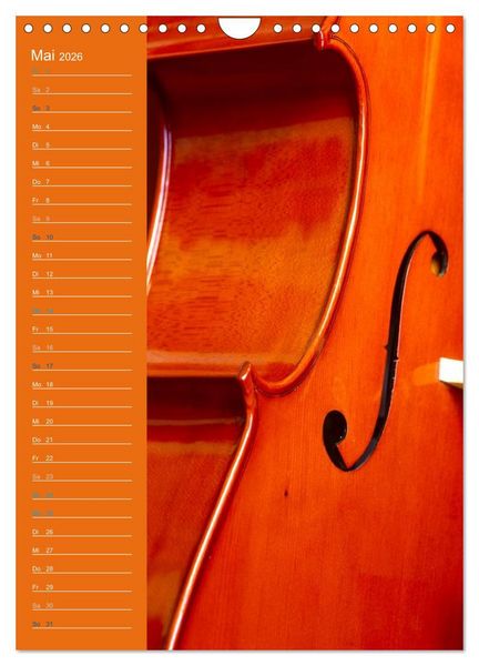 Produktbild: Geliebtes Cello (Wandkalender 2026 DIN A4 hoch), CALVENDO Monatskalender