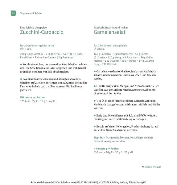 Produktbild: K&ouml;stlich essen Reflux und Sodbrennen