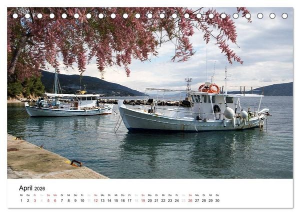 Produktbild: Al&oacute;nnisos, Ski&aacute;thos, Sk&oacute;pelos (Tischkalender 2026 DIN A5 quer), CALVENDO Monatskalender