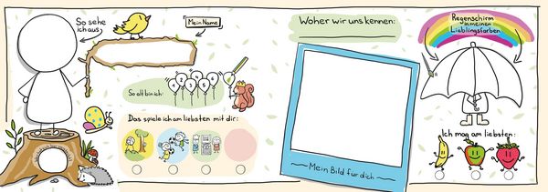 Produktbild: Freundschaftsbuch Meine Lieblingsmenschen - Erinnerungen an die Kindergartenzeit