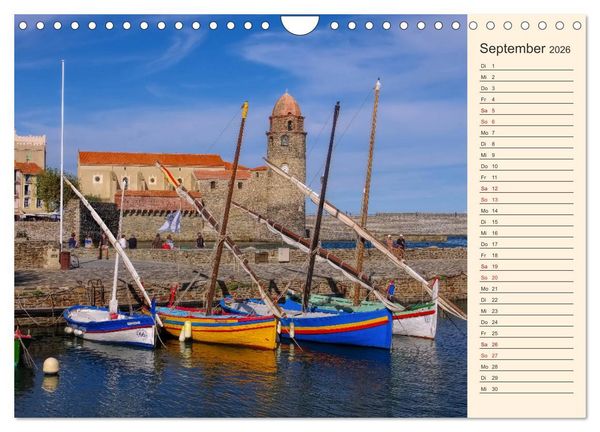 Produktbild: Collioure - Perle der Cote Vermeille (Wandkalender 2026 DIN A4 quer), CALVENDO Monatskalender