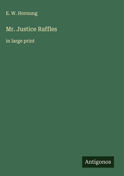 Produktbild: Mr. Justice Raffles