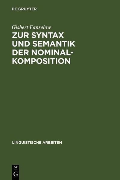 Produktbild: Zur Syntax und Semantik der Nominalkomposition