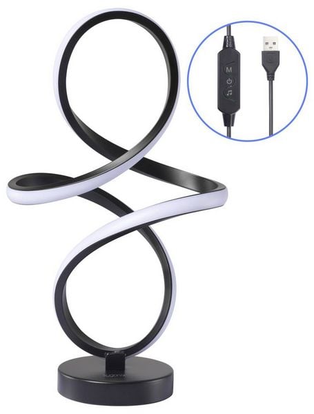 Produktbild: Sygonix SY-6838888 LED-Tischlampe LED LED Schwarz