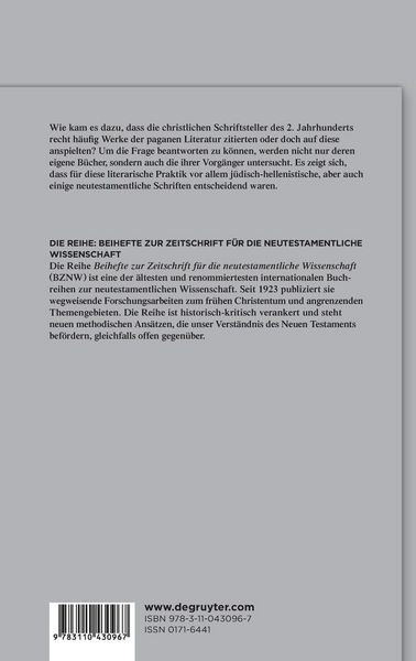 Produktbild: Warum zitieren fr&uuml;hchristliche Autoren pagane Texte?