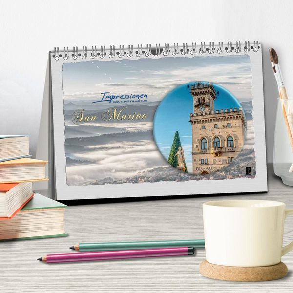 Produktbild: Impressionen - von und rund um San Marino (Tischkalender 2026 DIN A5 quer), CALVENDO Monatskalender