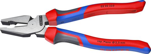 Produktbild: Knipex 02 02 225 Werkstatt Kraft-Kombizange 225mm DIN ISO 5746