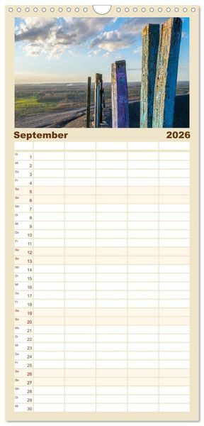 Produktbild: Familienplaner 2026 - Bottroper Stadtansichten mit 5 Spalten (Wandkalender, 21 x 45 cm) CALVENDO
