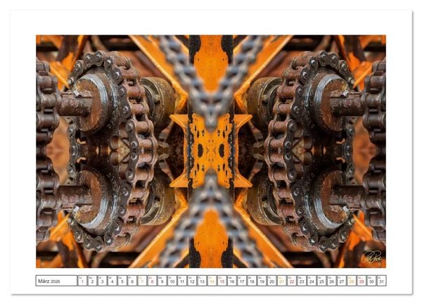 Produktbild: Faszination Spiegelung - Industrie und Technik (Wandkalender 2026 DIN A2 quer), CALVENDO Monatskalender