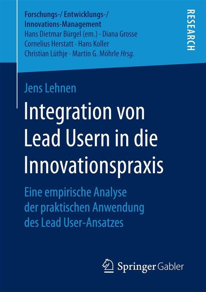Produktbild: Integration von Lead Usern in die Innovationspraxis