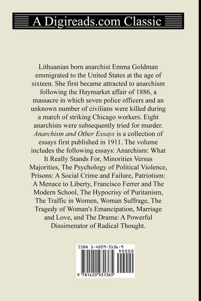 Produktbild: Anarchism and Other Essays