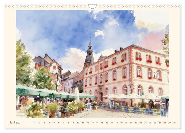 Produktbild: Charmantes Saarland (Wandkalender 2027 DIN A3 quer), CALVENDO Monatskalender