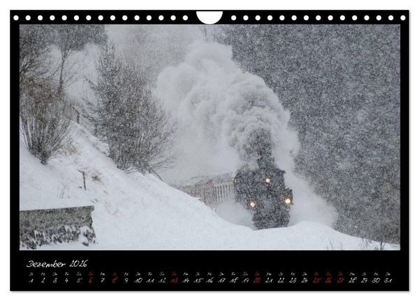 Produktbild: Faszination Dampflokomotive (Wandkalender 2026 DIN A4 quer), CALVENDO Monatskalender