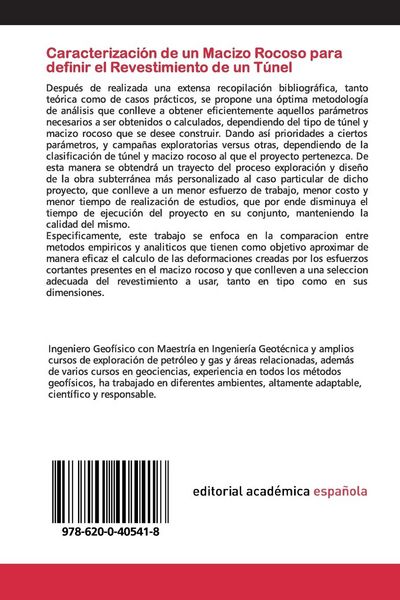 Produktbild: Caracterizaci&oacute;n de un Macizo Rocoso para definir el Revestimiento de un T&uacute;nel