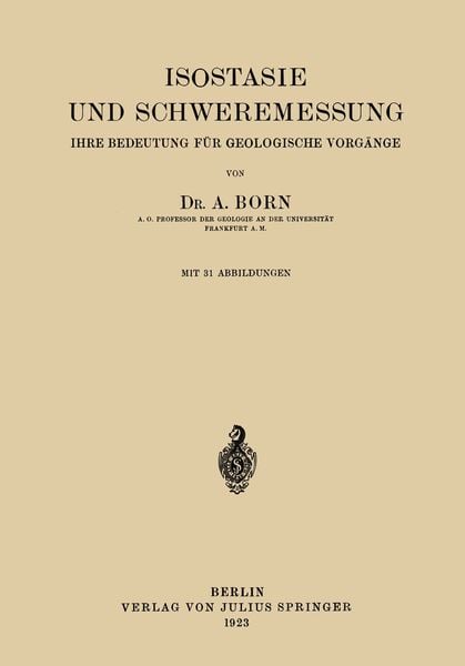 Produktbild: Isostasie und Schweremessung